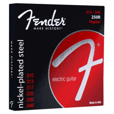 FENDER 250R Super 250s Regular 010-046 Saiten für E-Gitarre. Nickel Plated Steel. for sale