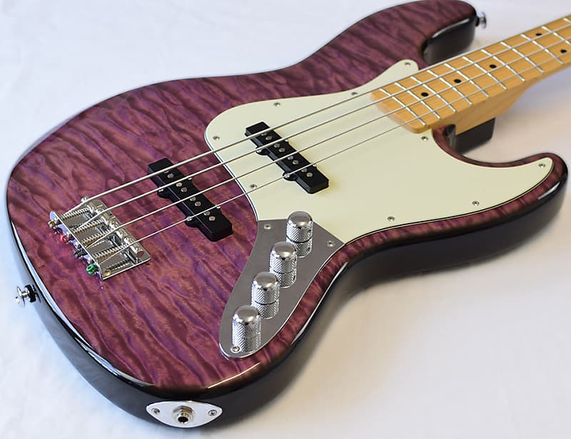 Suhr Bass Classic J Trans Violet Quilt SHOWROOM | Reverb