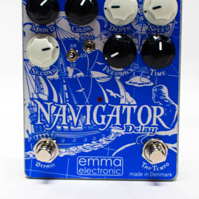 Emma Electronic Navigator Delay with Tap Tempo Guitar Effect Pedal image 2