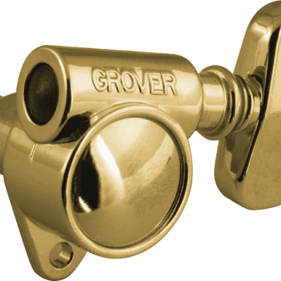 Grover 102GV Original “Milk Bottle” style Rotomatic Tuners 3 +3 Gold Finish image 4