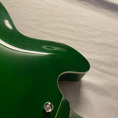 Firefly FF-338 Semi Hollow Body Electric Guitar Green Burst Quilted Maple image 12