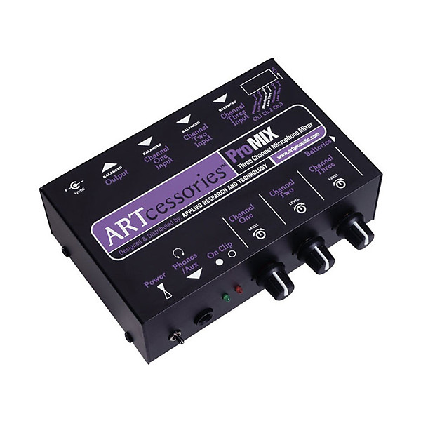 ART ProMix 3-Channel Microphone Mixer image 1