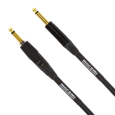 Mogami Platinum Series TS 1/4&#34; Male to TS 1/4&#34; Male Guitar Cable - 30&#39; image 1