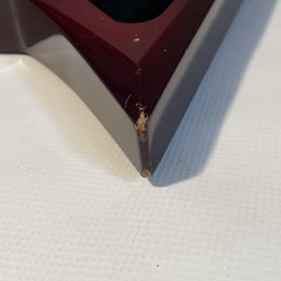 2005 MIJ Jackson RR3 RR Rhoads V Red Flame Guitar Body Floyd Tremolo Ready image 22