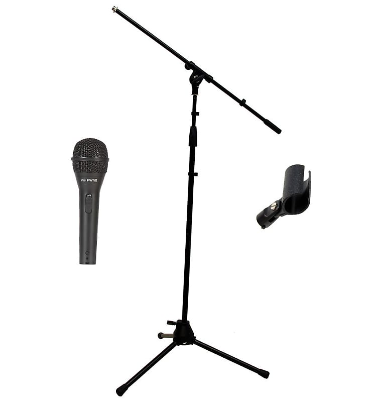 Peavey PVi2 Pro Audio Cardioid Dynamic Vocal Stage Microphone with Adjustable Boom Mic Stand image 1