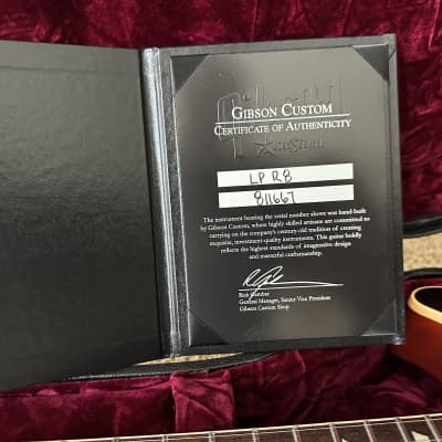 Gibson Custom Shop Historic 1958 R8 Les Paul Standard Reissue VOS Custom Order - very rare blacktop image 7