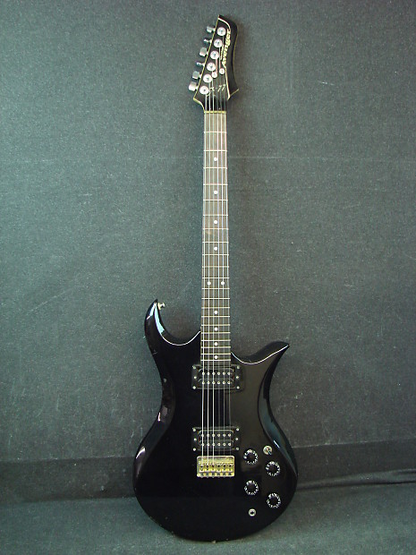 Vantage Avenger X-77 Black Electric Guitar Made In Japan X77 w/OHSC image 1
