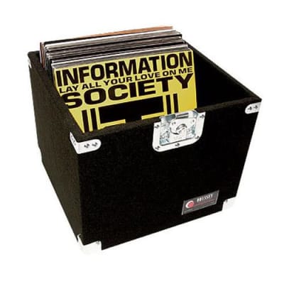 Odyssey Innovative Designs CLP100P Pro Carpeted LP Case with Recessed Handle, Holds Up To 100 LP Records image 1