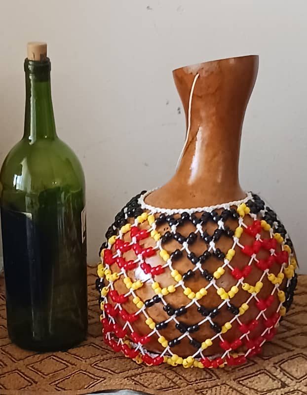 Sekere (large) Yoruba-style netted gourd rattle) | Reverb