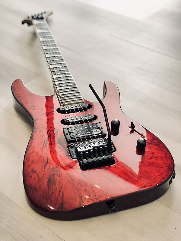 Jackson Pro Series DK2 Dinky Crimson Swirl Japan