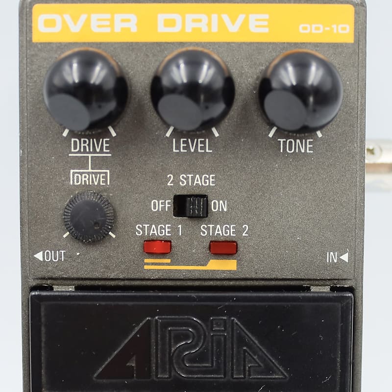 ギター aria od-10 Aria OD-10 2 Stage Over Drive Made in Japan Vintage Guitar