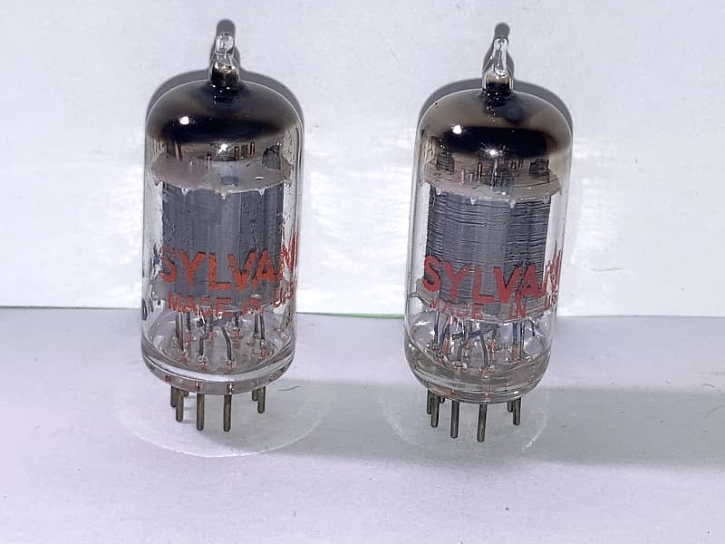 Sylvania 12AX7 ECC83 Guitar Amp Tubes Pair, NOS Reverb Australia
