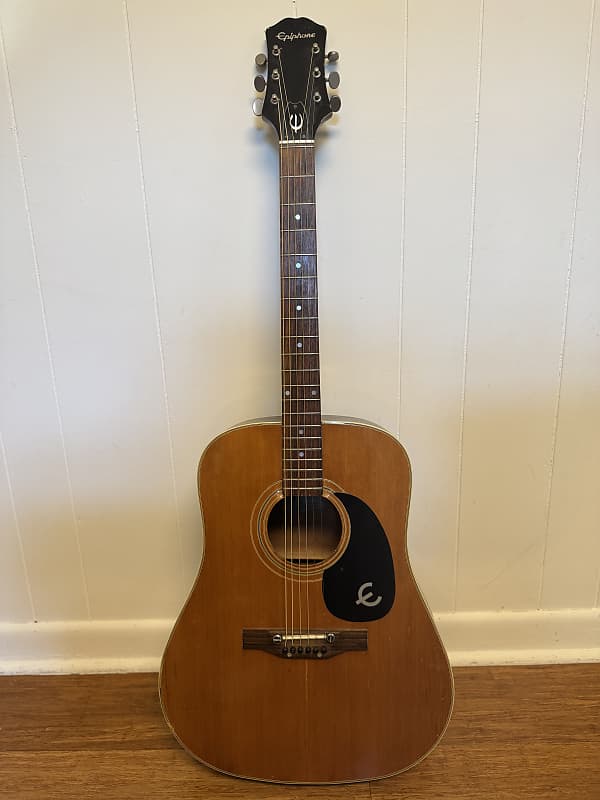 Vintage 1970s Epiphone FT-145 Acoustic Guitar image 1