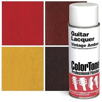 ColorTone Metallic Aerosol Guitar Lacquer, Bright Gold 