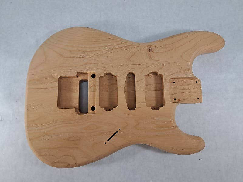 Unfinished Alder HSH guitar body - fits Fender Strat | Reverb