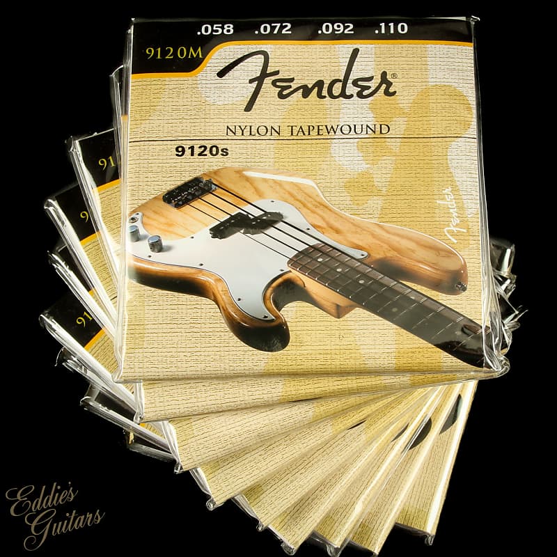 Fender Bass Strings (9 Sets) 9120M Nylon Tapewound (9 Pack) | Reverb