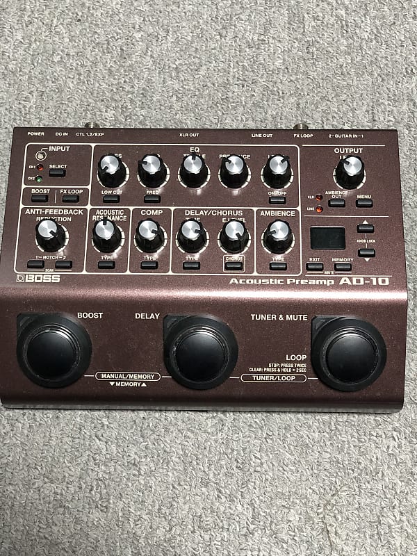 Boss AD-10 Acoustic Preamp 2017 - Present - Brown | Reverb