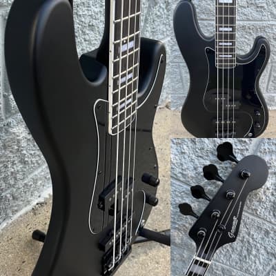 GAMMA Custom Bass Guitar JP24-01, 4-String Alpha Model, Triple Satin Black image 12