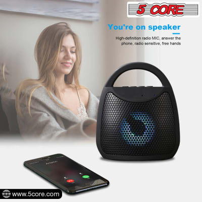 5 Core Bluetooth Speaker 5W Rechargeable Portable Loud Stereo Sound Outdoor Wireless Speakers Mini Waterproof 4 Hours Play Time Indoor Outdoor use  BLUETOOTH-13B image 5