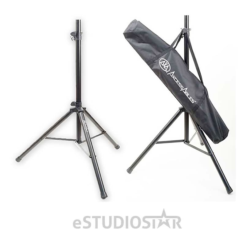 AxcessAbles SSB-101 Universal Tripod Speaker Stands with Carrying Bag  (2-Pack)