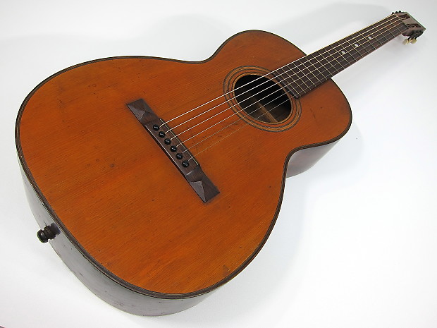 1900s Wolverine Guitar for Grinnell Brothers House of Music Detroit by Lyon & Healy Chicago Rare image 1