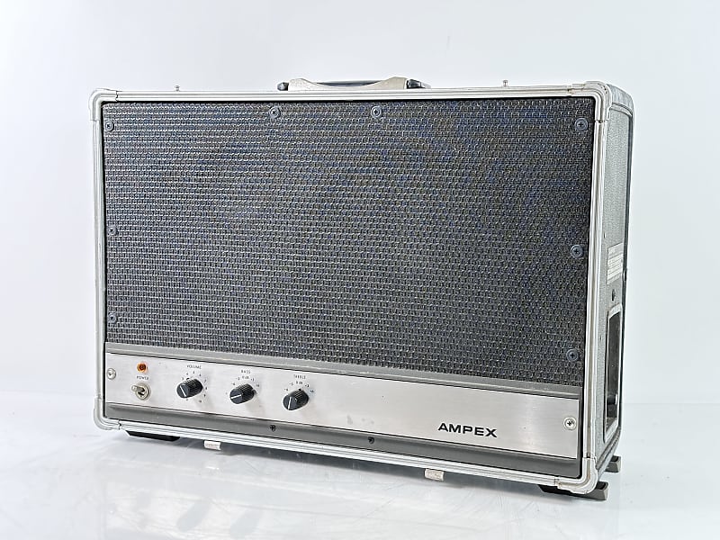 Ampex AA620 Suitcase Amp Rugged USA Made Solid State 1960s  			