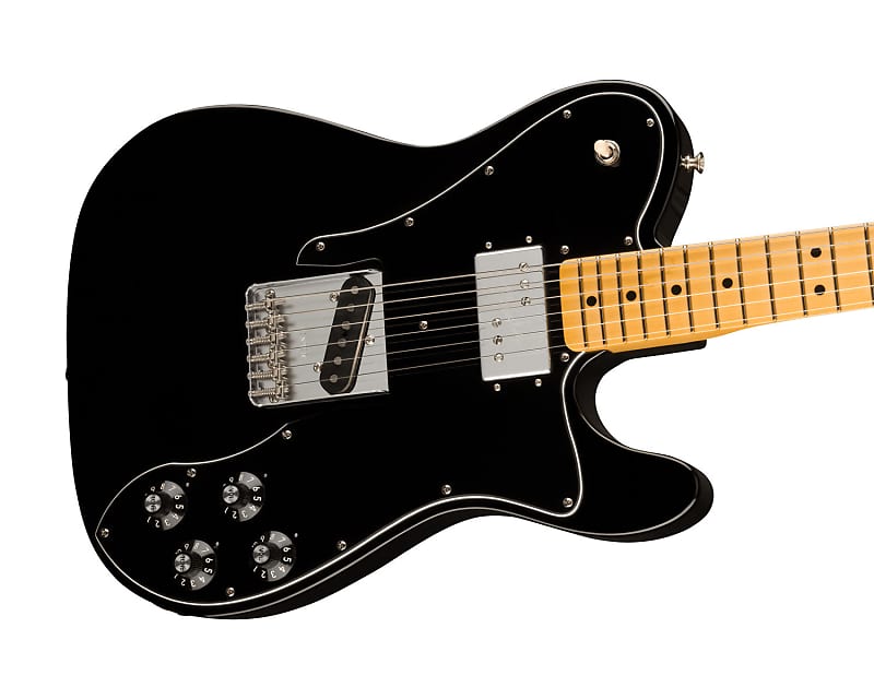 Fender American Vintage II 1977 Telecaster Custom - Maple Fingerboard, Black image 1