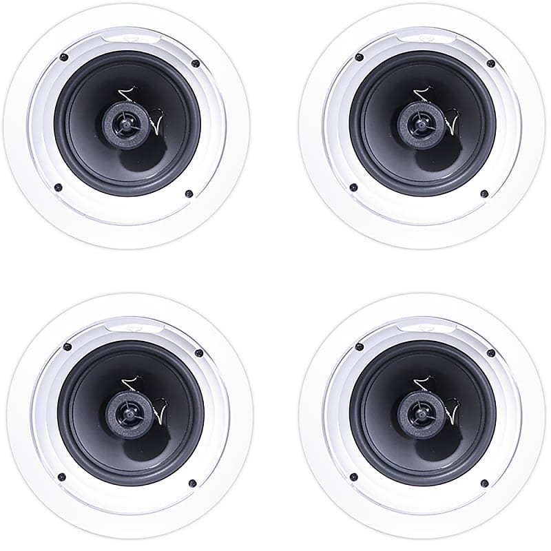 Klipsch R-1650-C In-Ceiling Speaker - White (4-Pack)  			