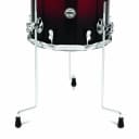 PDP Concept Series Maple Bass Drum, 18x22, Red to Black Fade PDCM1822KKRB