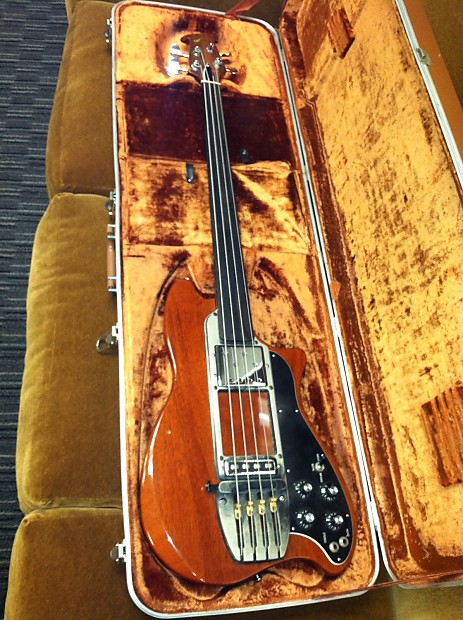 Ovation Magnum I Fretless 70s Mahogany with OHSC and Case Candy! image 1