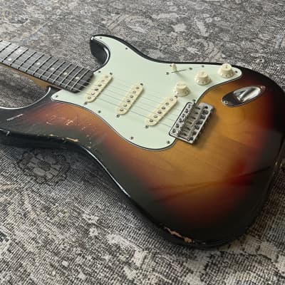 Custom Built ‘62 Stratocaster Nitro Alder 3 Tone Sunburst Fender Rosewood Neck Rene Martinez Texas Strat Pickups image 10