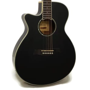 Ibanez AEG10LII Left-Handed Acoustic-Electric Guitar - Black image 2