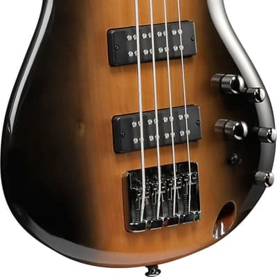 Ibanez SR370E SR Standard 4-String Bass Guitar, Surreal Black Dual Fade Gloss image 4