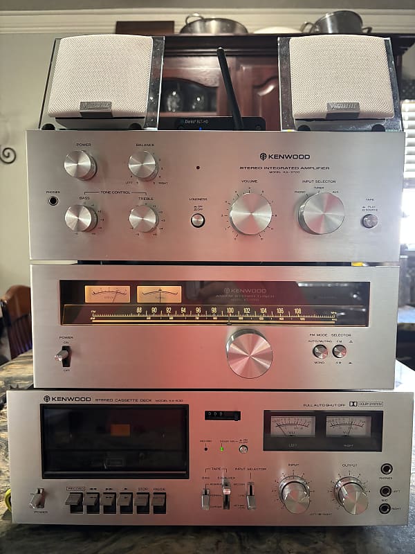 Kenwood KA3700 -KT5500 - KX630 1978 - Silver Plated  			