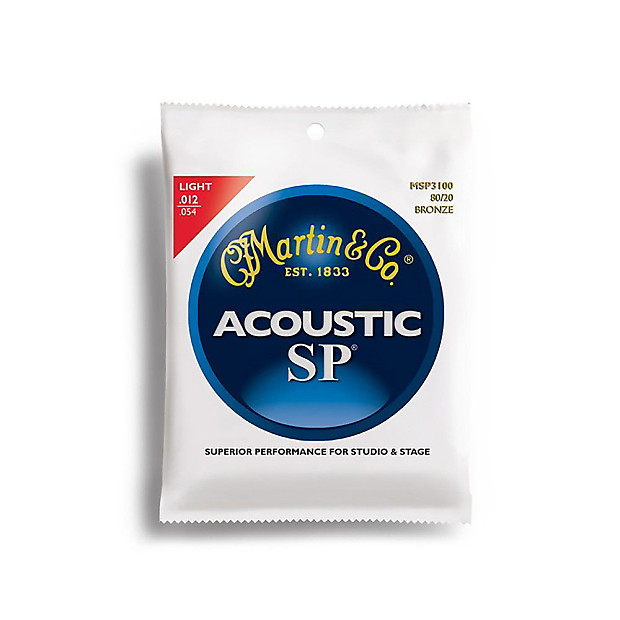 Martin MSP-3100 SP 80/20 Bronze Light Acoustic Strings image 1