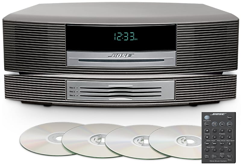  Bose® Wave® Music System with Multi-CD Changer - Titanium  Silver : Electronics