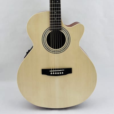 Cort SFX-ME OP Spruce/Mahogany Venetian Cutaway with Electronics 2010s - Open Pore Natural for sale