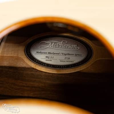 McPherson MG 3.5 Custom Engelmann Spruce/Malaysian Blackwood Cutaway Acoustic Guitar w/ LR Baggs Pickup #2710 image 21