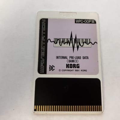 Korg Wavestation Rom WPC-OOPIII Preload Bank 3