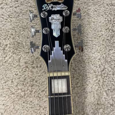 D'Angelico Premier Bedford Solid Body Electric Guitar, Antique White w/Bag image 5