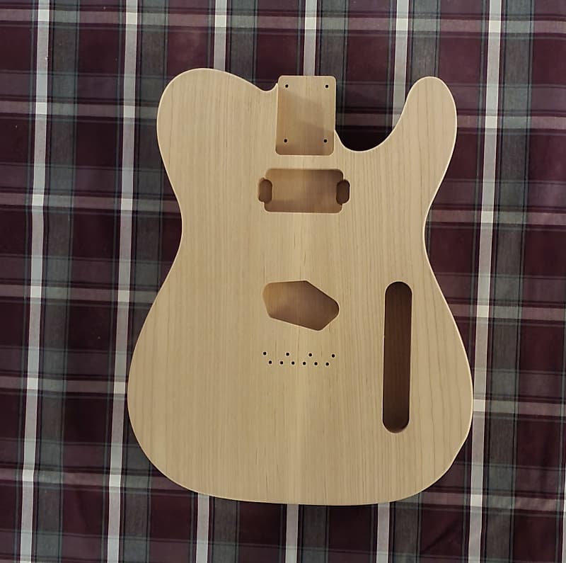 Woodtech Routing 2 pc Alder Neck Humbucker Telecaster Body Unfinished