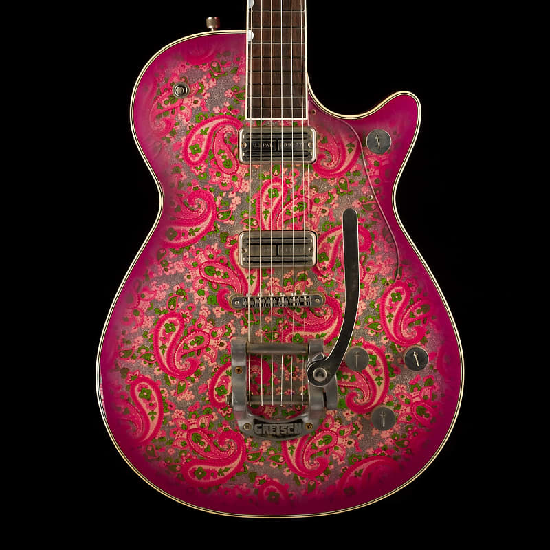 Gretsch Custom Shop Masterbuilt Stephen Stern G6128-JR Duo Jet Jr. Relic  Pink Paisley With Case