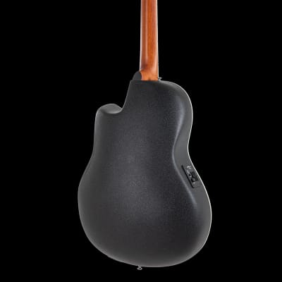Ovation Applause AB2412-5S E-Acoustic Guitar AB2412II Mid Cutaway 12-string Black Satin image 3