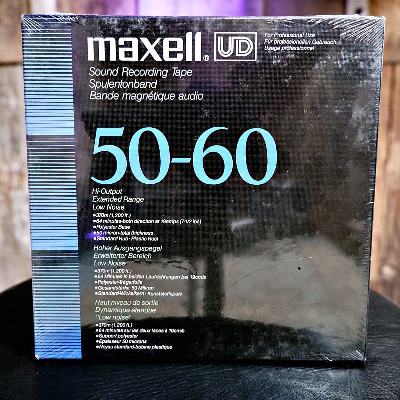 Maxell UD 50-60 1/4 Sound Recording Tape 7 Reel