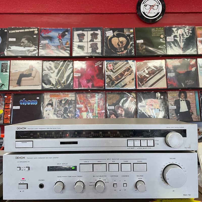 Denon PMA-730/TU-720 Stereo Amplifier + Tuner TESTED BOTH WORK GREAT  			