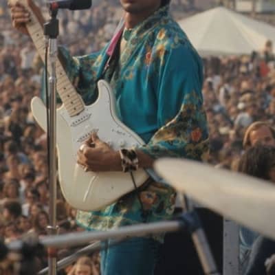 Fender Custom Shop '69 Closet Classic Stratocaster with Tele Headstock Olympic White Jimi Hendrix image 13