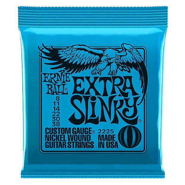 Ernie Ball 2249 Extra Slinky Stainless Steel Electric Guitar Strings (8-38) image 1