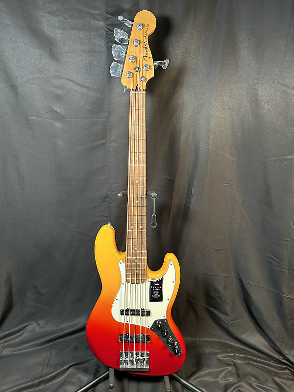 Fender Player Plus Active Jazz Bass V - Tequila Sunrise with Pau Ferro Fingerboard (**REDUCED PRICE!!) image 1