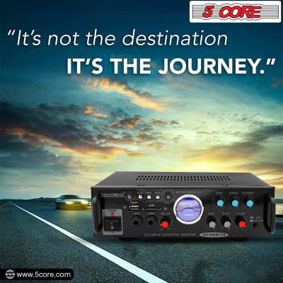 5 Core Car Amplifier 300W Dual Channel Amplifiers Car Audio w MOSFET Power Supply Premium Amp with EQ Control 2 Mic 1 USB and SD Card Input CEA 14 image 7