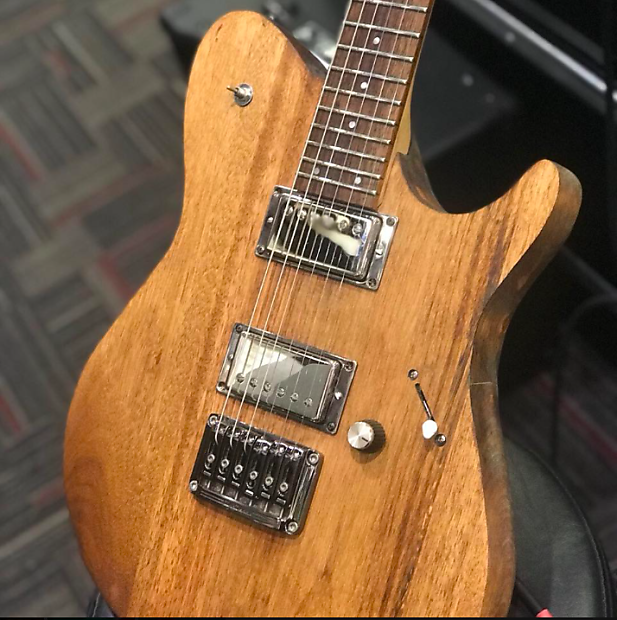 Custom Ibanez BBM1 refinished modified and upgraded FR tele style body natural mahogany